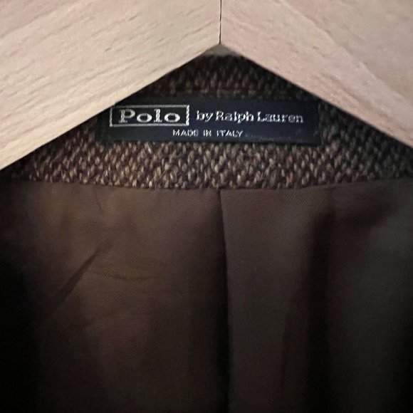English Tweet Blazer <> Polo by Ralph Lauren <> Large <> Made in Italy - Picture 2 of 3